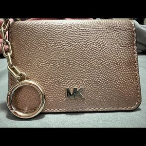 Michael Kors Womens Authentic Cardholder Wallet Keychain